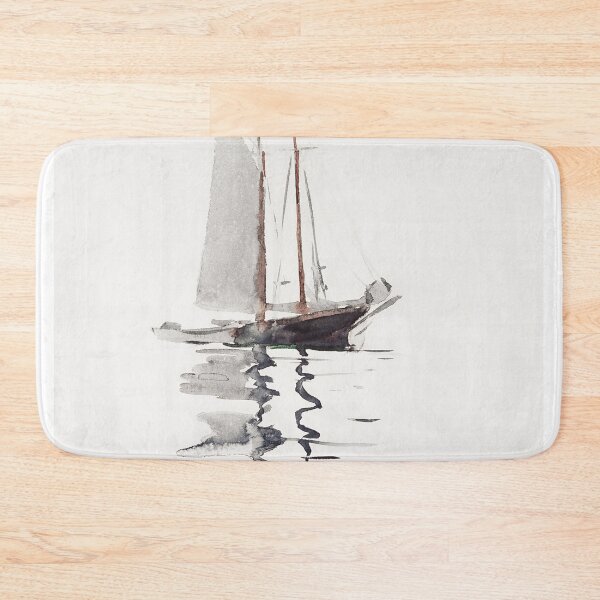 Item preview, Two–masted Schooner with Dory (1894) by Winslow Homer designed and sold by Vintage Designs +.