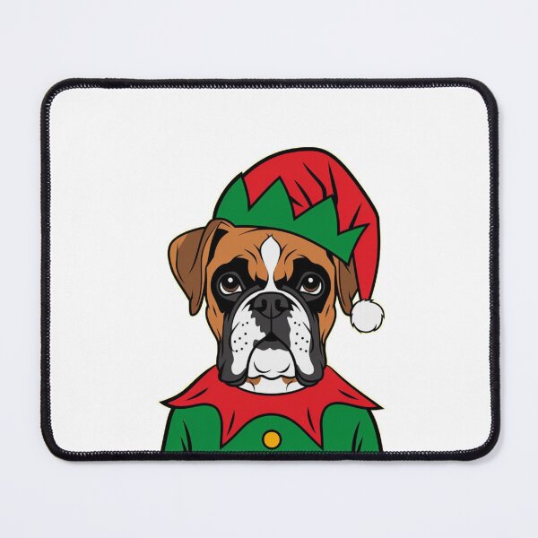 Item preview, Christmas elf Boxer dog designed and sold by BooWearBer.
