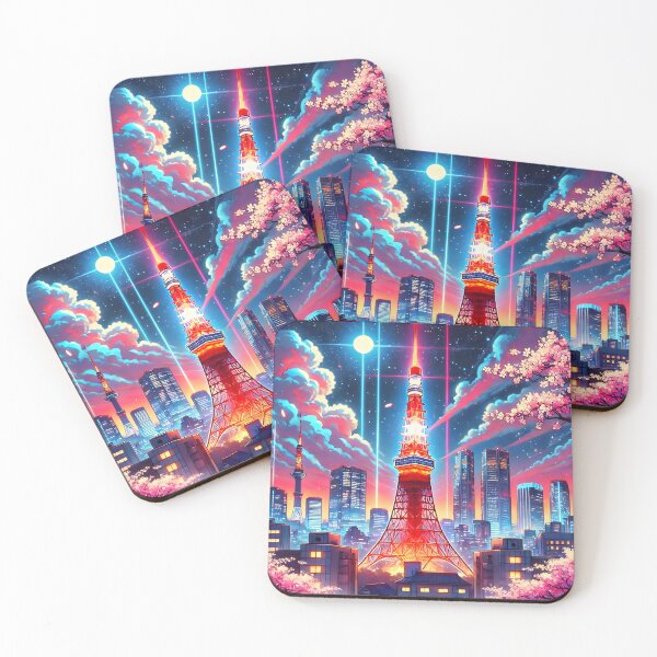 Item preview, Tokyo Tower Night Star designed and sold by unrealartwork.