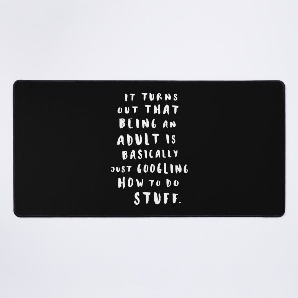 Item preview, Being An Adult Black designed and sold by Me And The Moon.