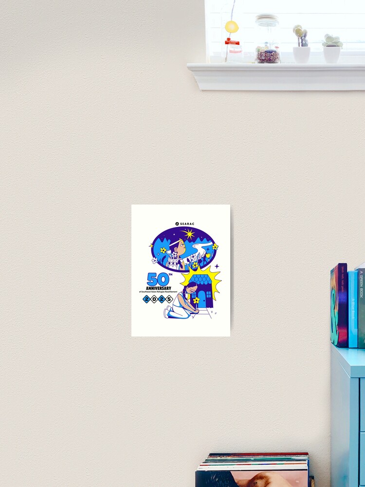 Thumbnail 2 of 3, Art Print, HNin Nie - North Star designed and sold by searac.