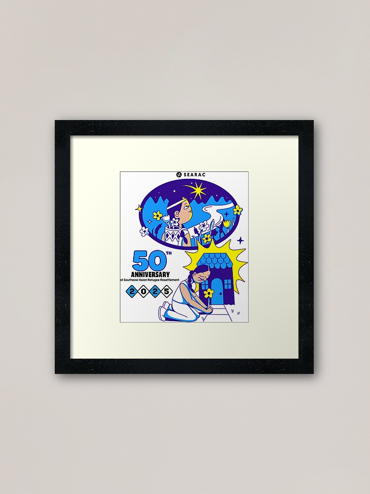 Thumbnail 1 of 7, Framed Art Print, HNin Nie - North Star designed and sold by searac.