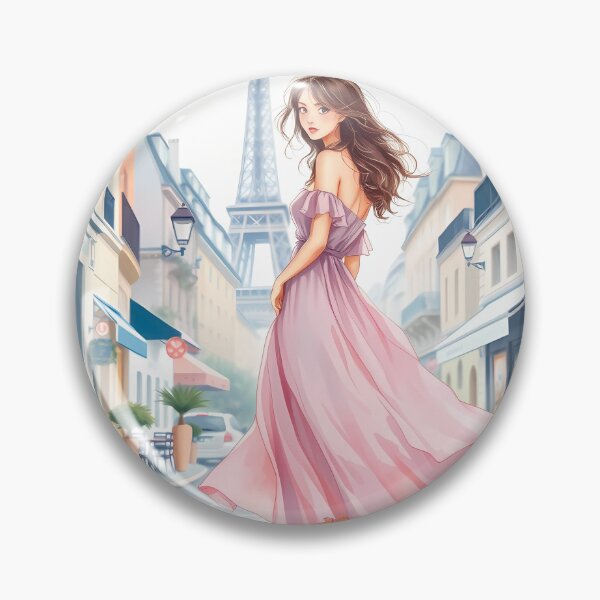 Item preview, Paris: Parisian Romance - Elegant Woman in Pastel designed and sold by daila70.