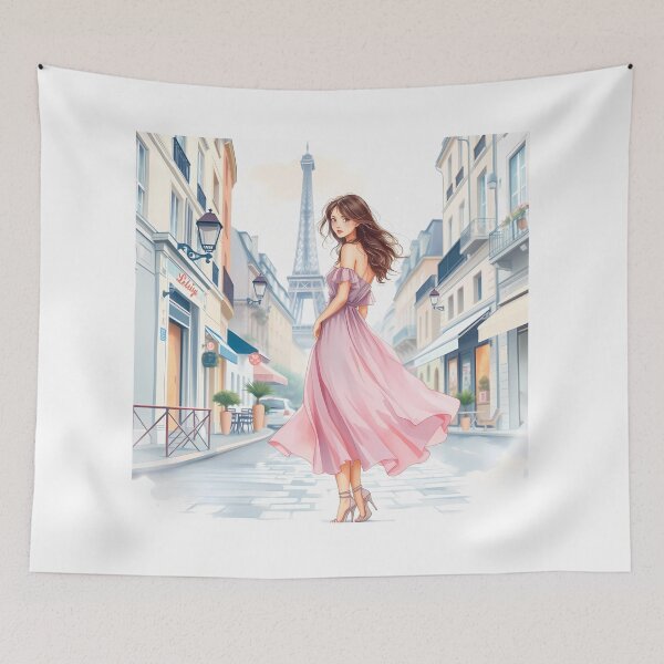Item preview, Paris: Parisian Romance - Elegant Woman in Pastel designed and sold by daila70.