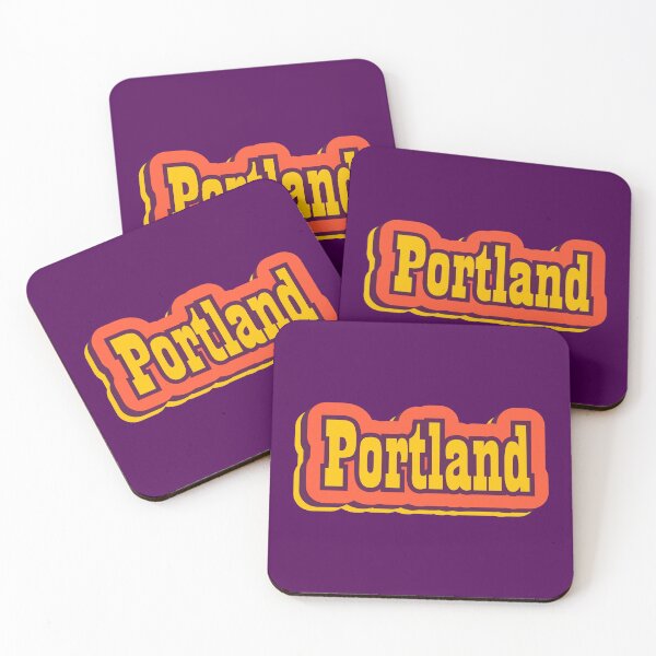Item preview, Portland, Maine Retro Typography designed and sold by ArtNoveltee.