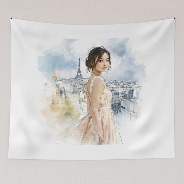 Item preview, Paris: Parisian Chic Elegance - Soft Pastel  designed and sold by daila70.