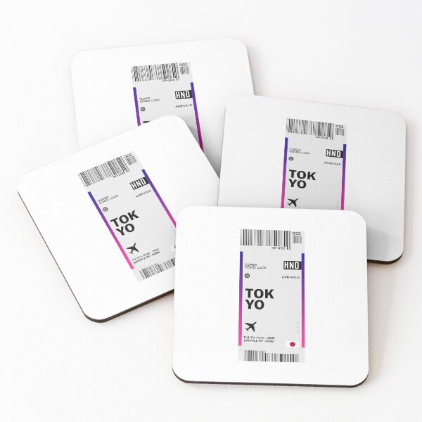 Item preview, Tokyo Boarding Pass Japan Travrel Tickets designed and sold by TulipaGraphics.