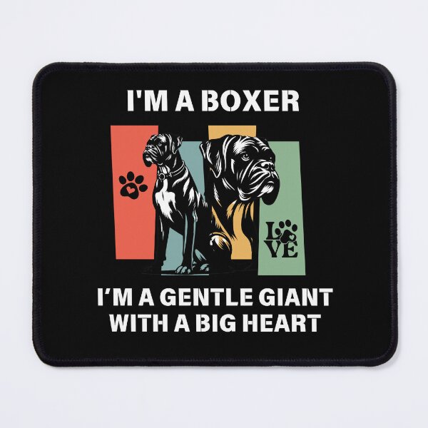 Item preview, Boxer dog.I'm a Boxer,I’m a gentle giant with a big heart.Retro boxer dog. designed and sold by JAGA-ALIME.