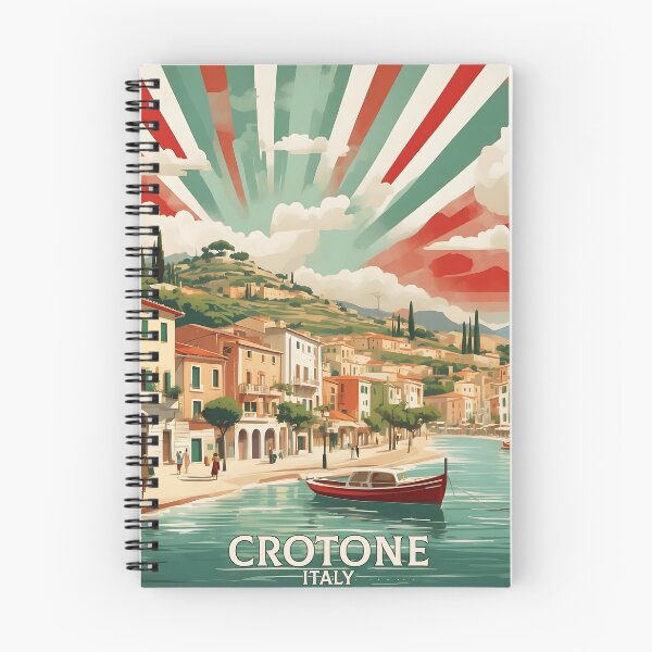 Item preview, Crotone Italy Vintage Poster Tourism  designed and sold by TravelersGems.