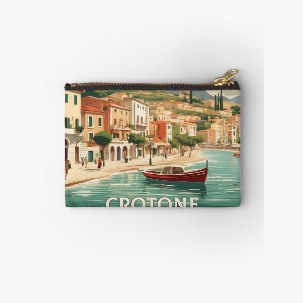 Item preview, Crotone Italy Vintage Poster Tourism designed and sold by TravelersGems.