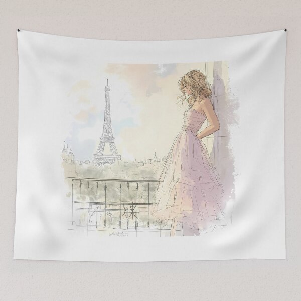 Item preview, Paris Chic Elegance – Parisian Glamour Art Featuring an Elegant Woman in Paris designed and sold by daila70.