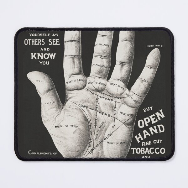 Item preview, Open hand, palm reading. vintage poster art designed and sold by Vintage Designs +.