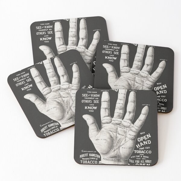 Item preview, Open hand, palm reading. vintage poster art designed and sold by Vintage Designs +.