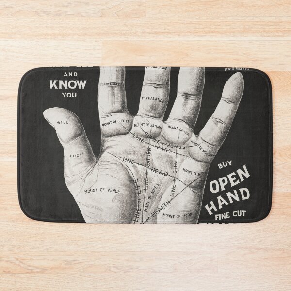 Item preview, Open hand, palm reading. vintage poster art designed and sold by Vintage Designs +.
