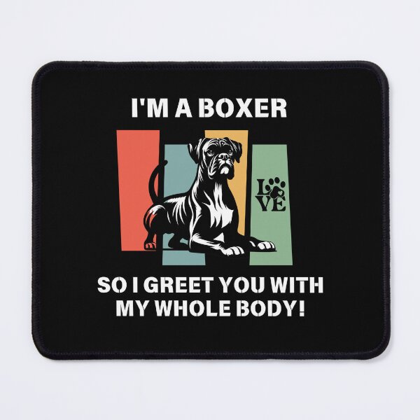 Item preview, Boxer dog.I'm a Boxer,so I greet you with my whole body!Retro boxer dog. designed and sold by JAGA-ALIME.