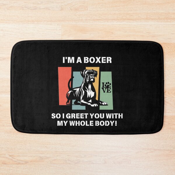 Item preview, Boxer dog.I'm a Boxer,so I greet you with my whole body!Retro boxer dog. designed and sold by JAGA-ALIME.