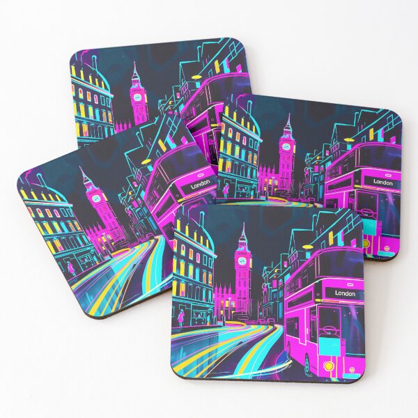 Item preview, Neon Nights in London designed and sold by Gravitylessarts.
