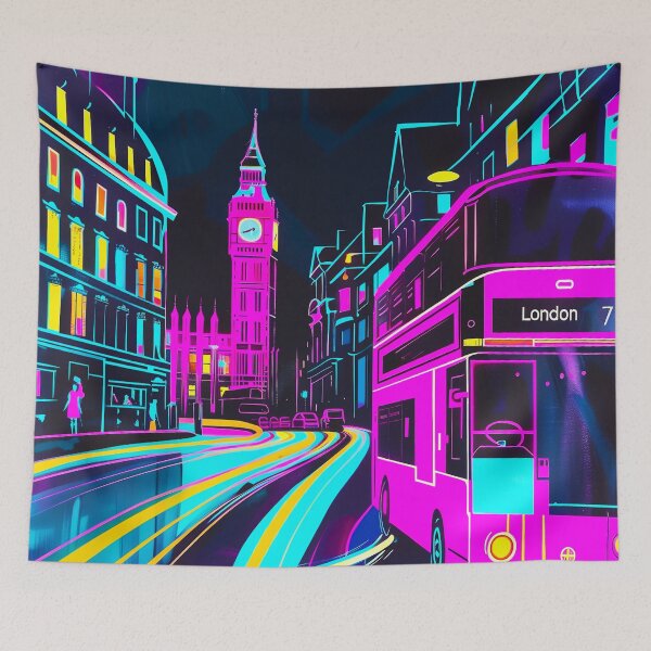 Item preview, Neon Nights in London designed and sold by Gravitylessarts.