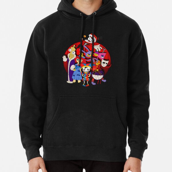 Sweat à Capuche The Amazing Digital Circus - Coupe Ample Unisexe, Poche Kangourou, Design Animé Kawaii