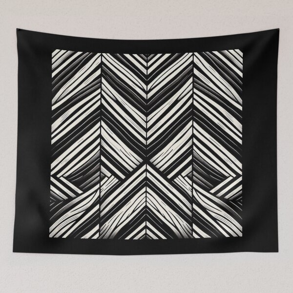 Item preview, Pattern - Herringbone Black and White Design designed and sold by bonnieleigh6902.