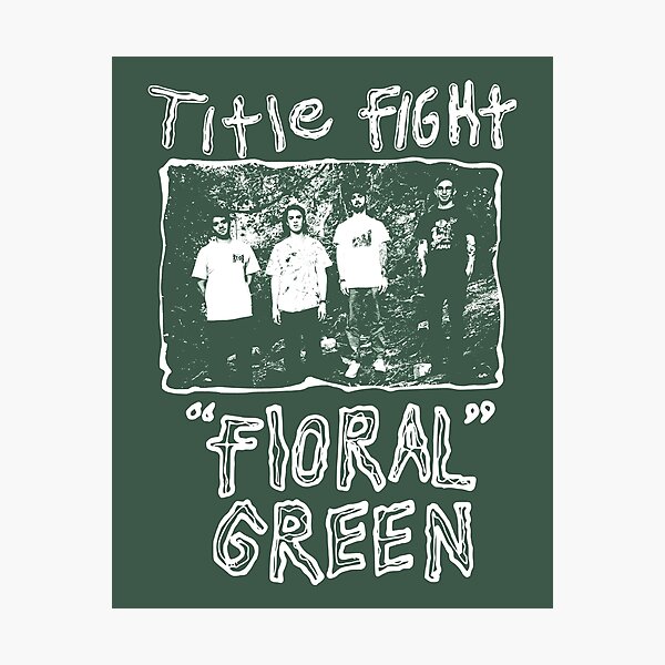 Item preview, Title Fight Floral Green Promo designed and sold by Rasmuschrist.