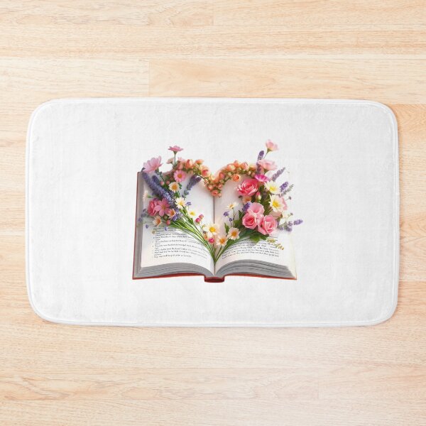 Item preview, Libro abierto con flores que forman el símbolo del amor designed and sold by Animeture.