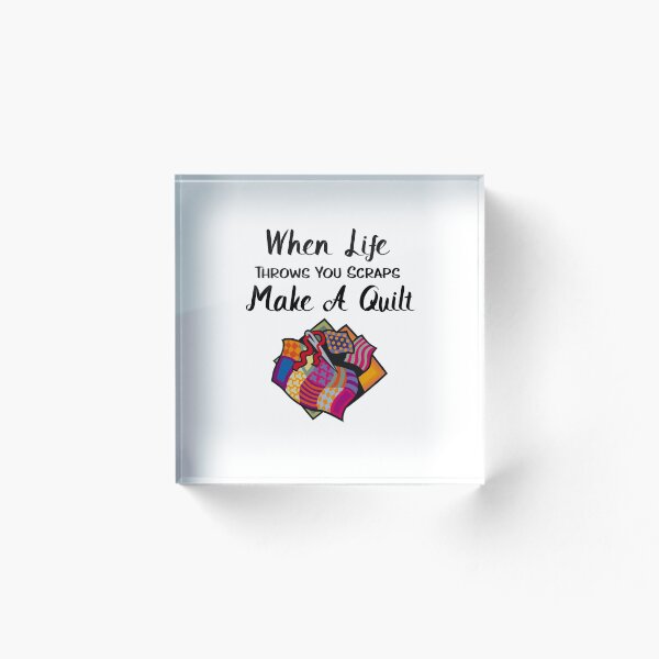 Item preview, Funny Quilting Gifts - When Life Throws You Scraps Make A Quilt designed and sold by WUOdesigns.