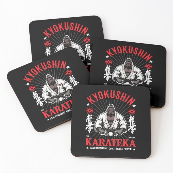 Aperçu de l'œuvre Kyokushin Karate Gorilla - Force brute, puissance contrôlée créée et vendue par RetroMaritalArt.