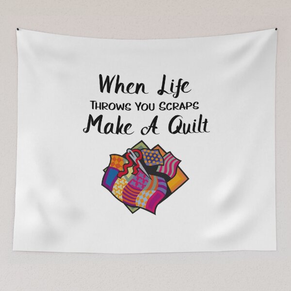 Item preview, Funny Quilting Gifts - When Life Throws You Scraps Make A Quilt designed and sold by WUOdesigns.