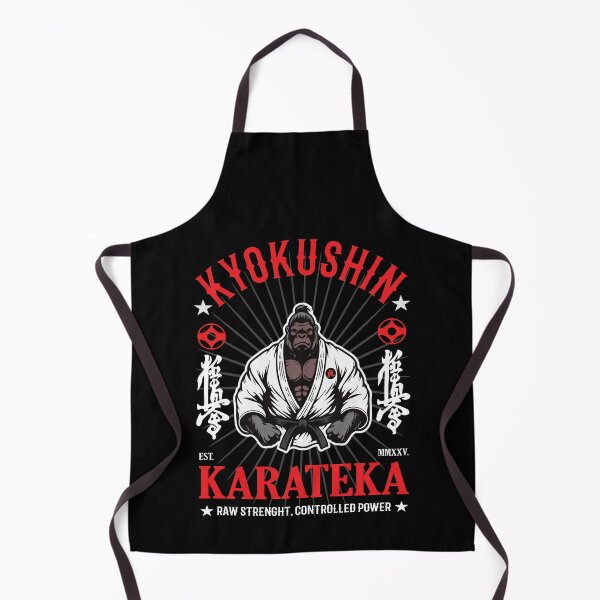 Aperçu de l'œuvre Kyokushin Karate Gorilla - Force brute, puissance contrôlée créée et vendue par RetroMaritalArt.