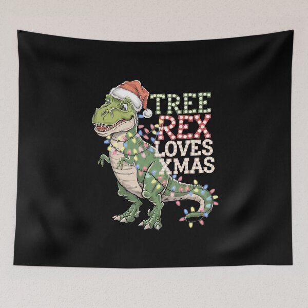 Item preview, Cute Funny Tree Rex Dinosaur Xmas Santa Holiday Tee designed and sold by Molic.