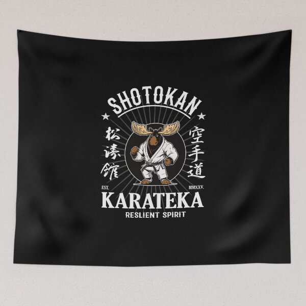 Item preview, Shotokan Karate Moose - Resilient Spirit designed and sold by RetroMaritalArt.