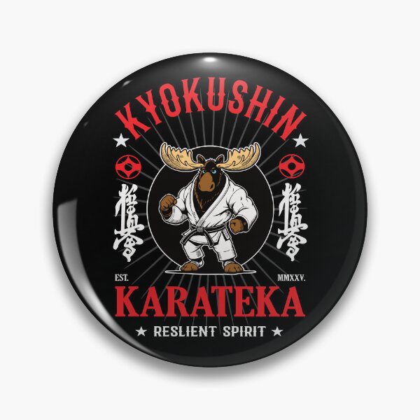 Item preview, Kyokushin Karate Moose - Resilient Spirit designed and sold by RetroMaritalArt.