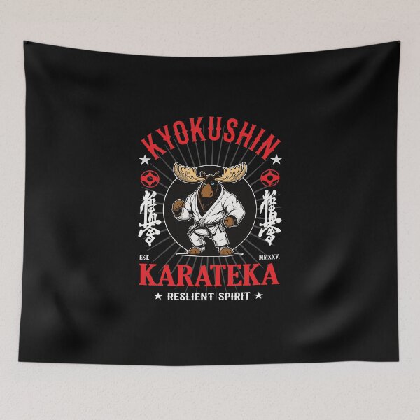 Item preview, Kyokushin Karate Moose - Resilient Spirit designed and sold by RetroMaritalArt.