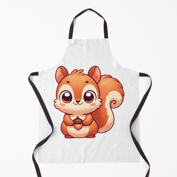 Item preview, Kawaii Squirrel Holding an Acorn Illustration designed and sold by Chokhdi289shop.