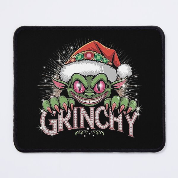 Item preview, Festive Green Creature with Santa Hat and Colorful Jewels designed and sold by love3617.