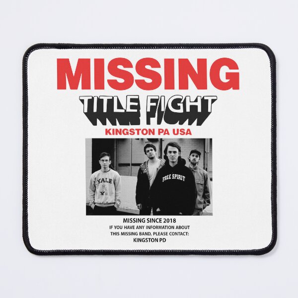Item preview, Missing Title Fight designed and sold by Rasmuschrist.