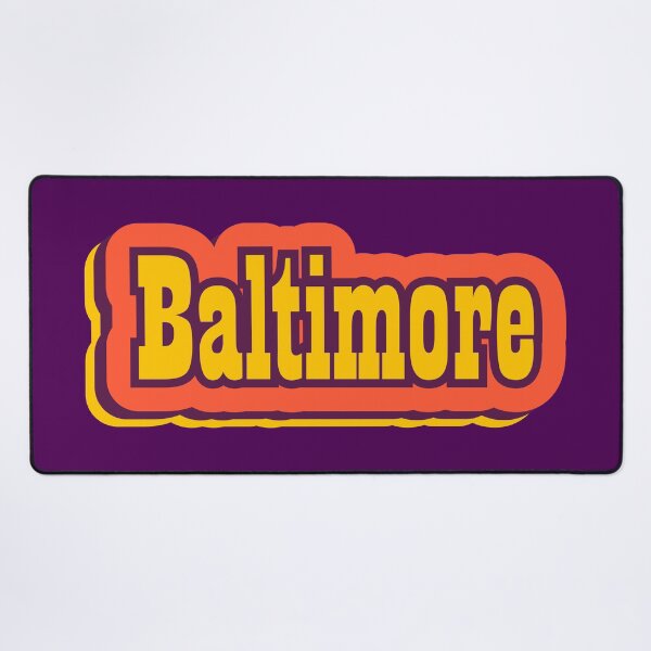 Item preview, Baltimore, Maryland Retro Typography designed and sold by ArtNoveltee.
