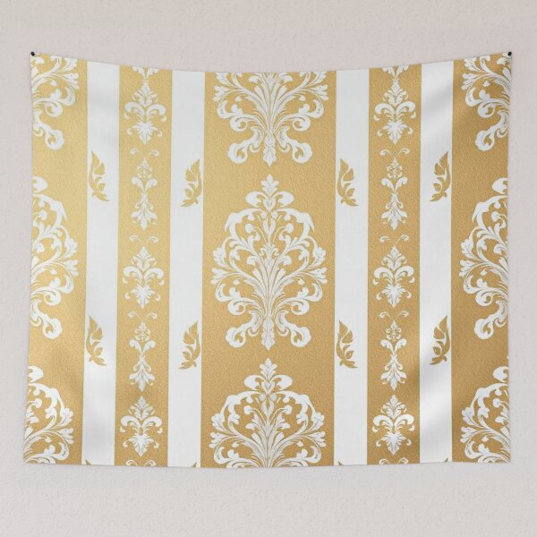 Item preview, White & Gold Damask designed and sold by DesignsByPrnces.