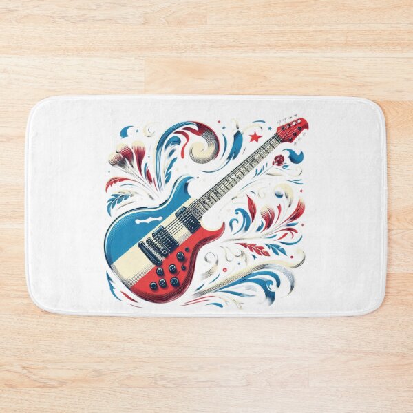Item preview, French Flair Electric Guitar - Vector Art designed and sold by maritas22.