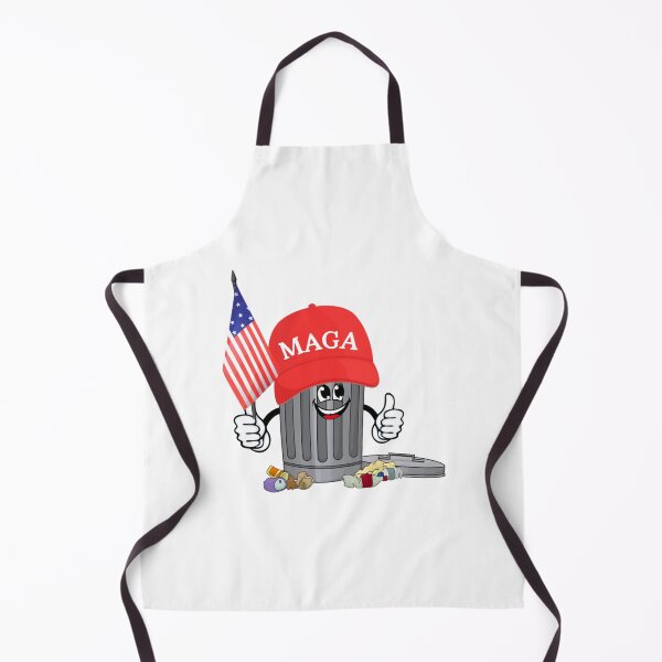 Item preview, Trump MAGA Garbage Can Cartoon Character American Flag designed and sold by Tae-bois.