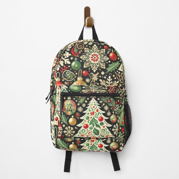 Item preview, Festive Christmas Pattern - Trees, Snowflakes & Ornaments Design designed and sold by alkareem-ca.