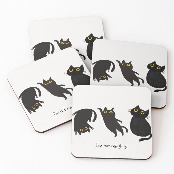 Item preview, Im not naughty cat, designed and sold by dinartanddesign.