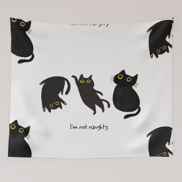 Item preview, Im not naughty cat, designed and sold by dinartanddesign.
