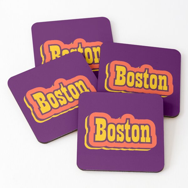 Item preview, Boston, Massachusetts Retro Typography designed and sold by ArtNoveltee.