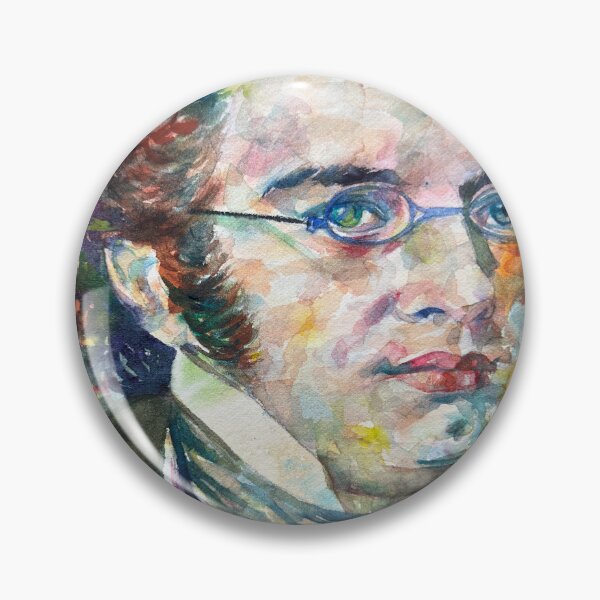 Item preview, FRANZ SCHUBERT watercolor portrait .1 designed and sold by lautir.