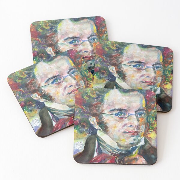Item preview, FRANZ SCHUBERT watercolor portrait .1 designed and sold by lautir.