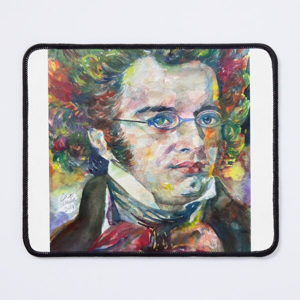 Item preview, FRANZ SCHUBERT watercolor portrait .1 designed and sold by lautir.