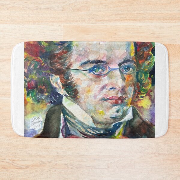 Item preview, FRANZ SCHUBERT watercolor portrait .1 designed and sold by lautir.