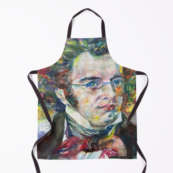 Item preview, FRANZ SCHUBERT watercolor portrait .1 designed and sold by lautir.